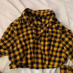 Cropped flannel